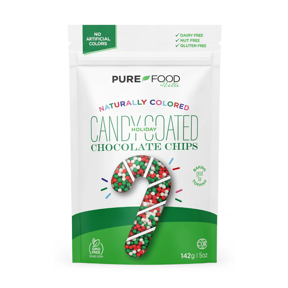 Pure Food By Estee Mini Candy Coated Holiday Chocolate Chips 141g