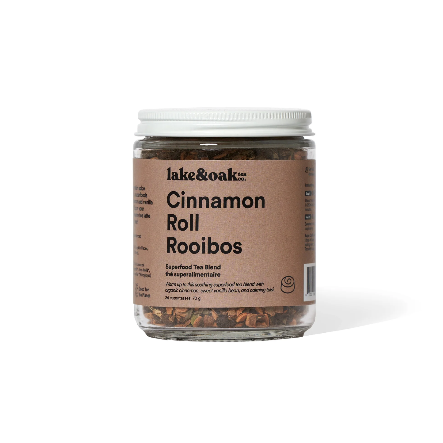Lake & Oak Cinnamon Roll Rooibos 24 Servings