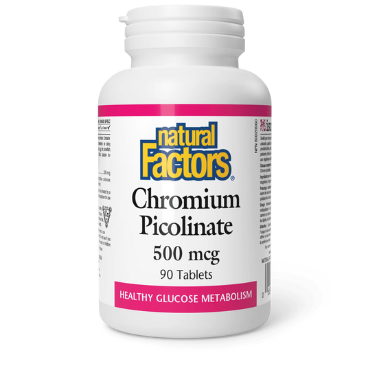 Natural Factors Chromium Picolinate 500mcg 90tab