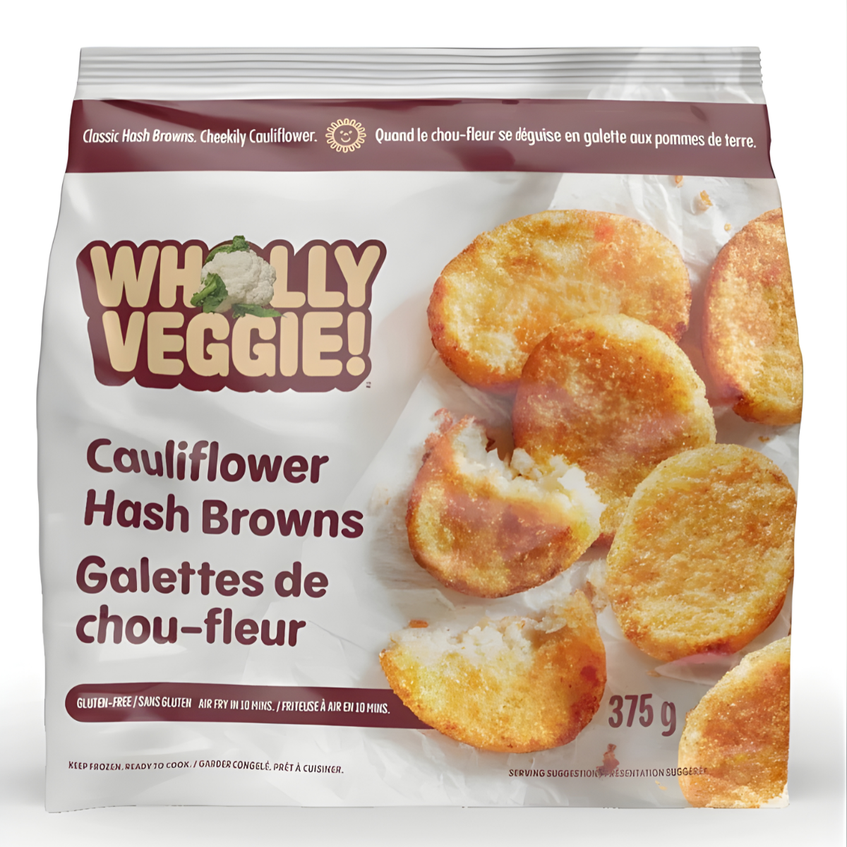 Wholly Veggie Cauliflower Hash Browns 375g