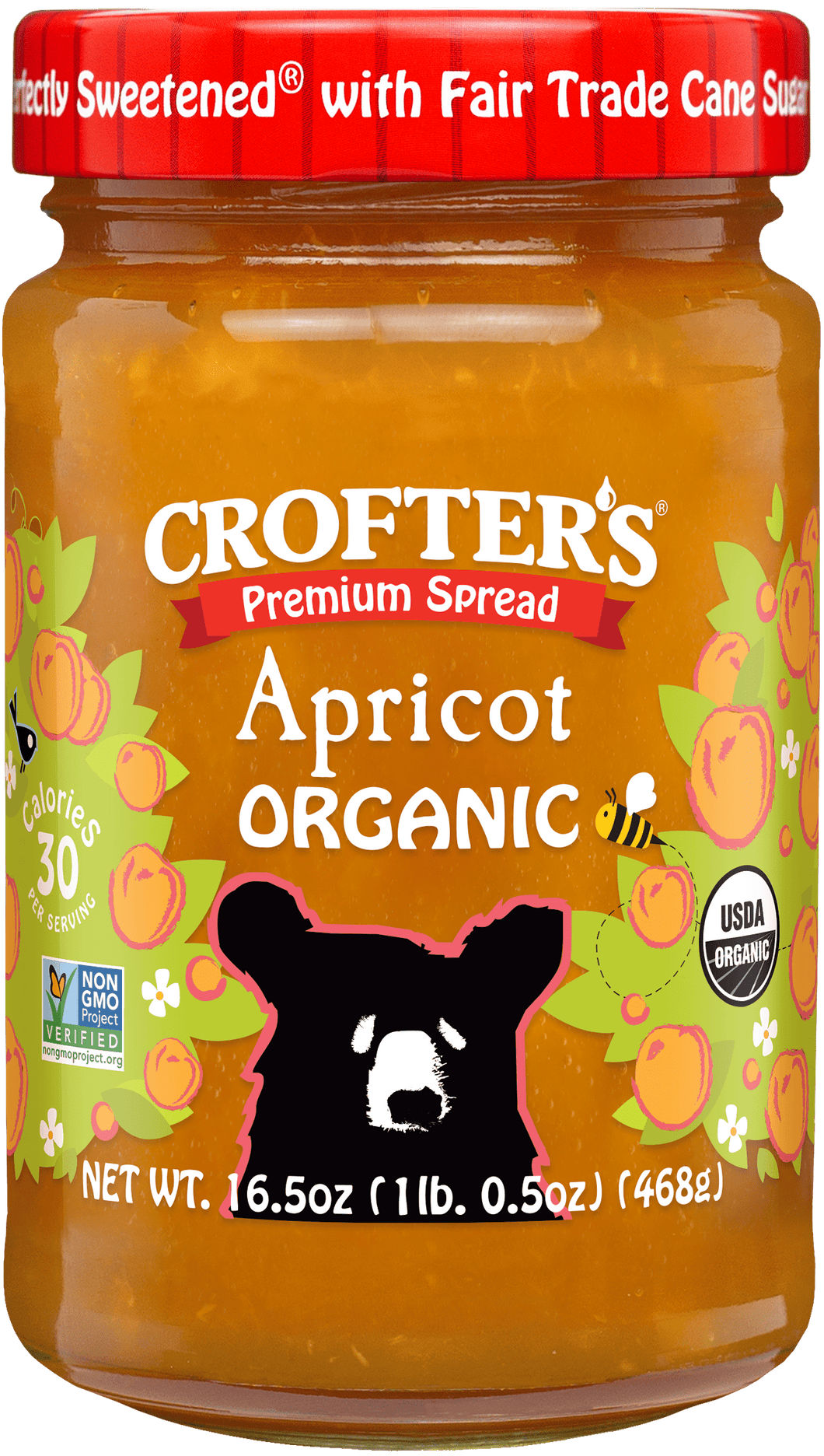 Crofter's Org Just Fruit Apricot Spread 235ml