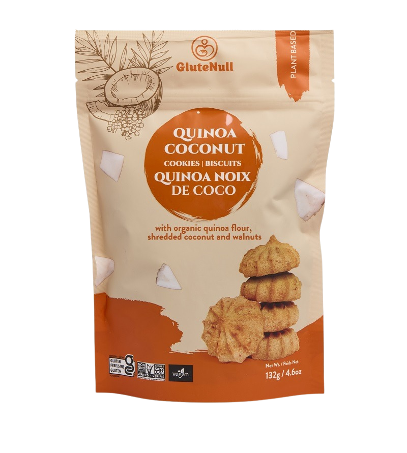 GluteNull Organic Quinoa Coconut Cookies 132g