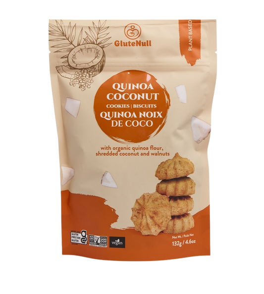 GluteNull Organic Quinoa Coconut Cookies 132g