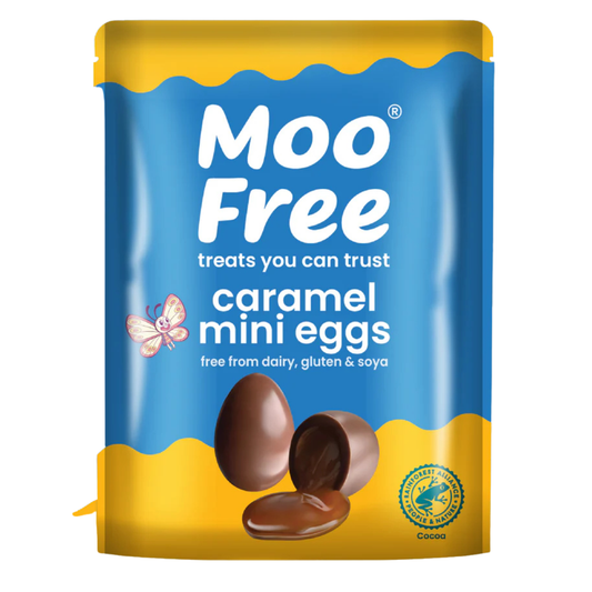 Moo Free Caramel Mini Eggs 88g