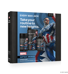 Every Man Jack Marvel Captain America Gift Set