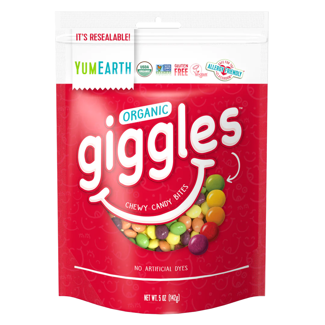 YumEarth Organic Giggles Chewy Candy Bites 142g