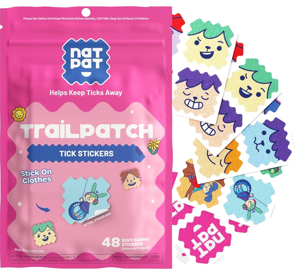 NatPat Trail Patch Kids Tick Repellent Stickers 24 pack
