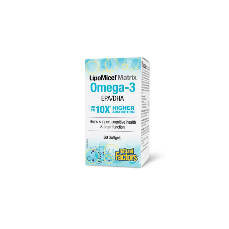 Natural Factors LipoMicel Fish Oil 500mg 60 softgels