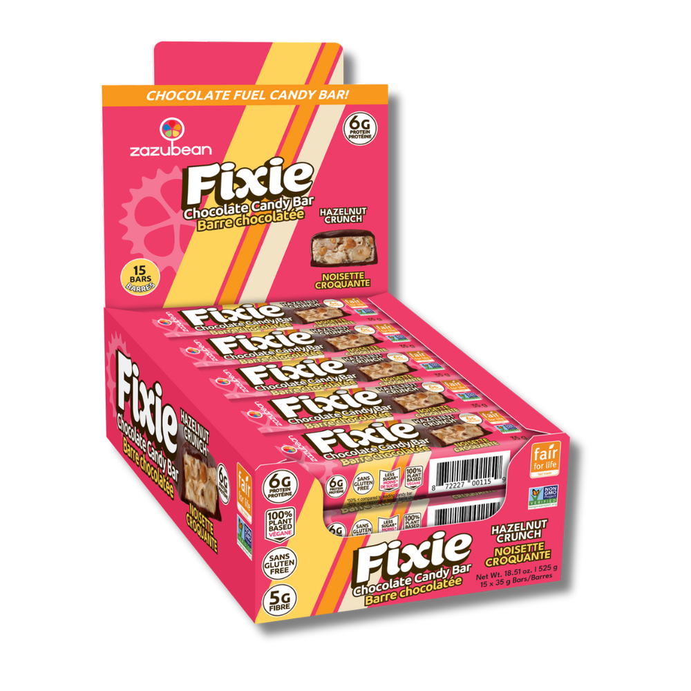 Zazubean Fixie Candy Bar Hazelnut 35g