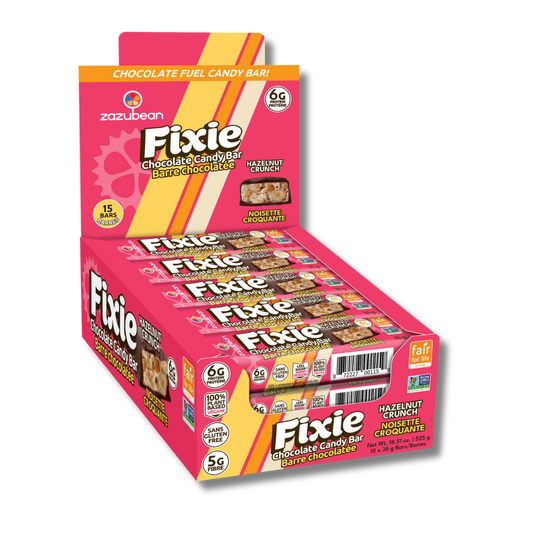 Zazubean Fixie Candy Bar Hazelnut 35g