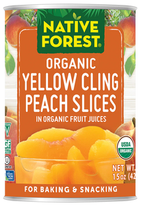 Native Forest Organic Yellow Cling Peach Slices 398ml