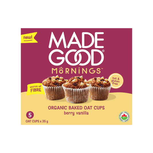 Made Good Mornings Oat Cups Berry Vanilla 175g
