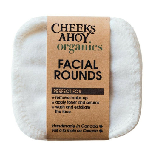Cheeks Ahoy Organic Facial Rounds 12 pack