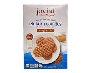 Jovial Organic Crispy Cocoa Einkorn Cookies 250g
