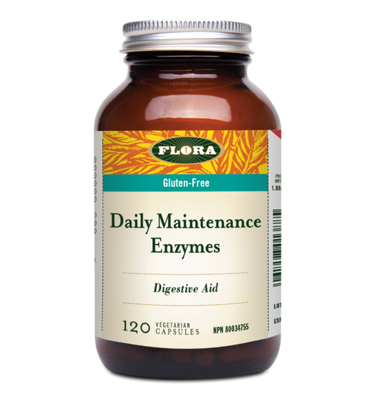 Flora Daily Maintenance Enzyme 120 veg capsules