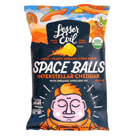 Lesser Evil Cheddar Space Balls 142g