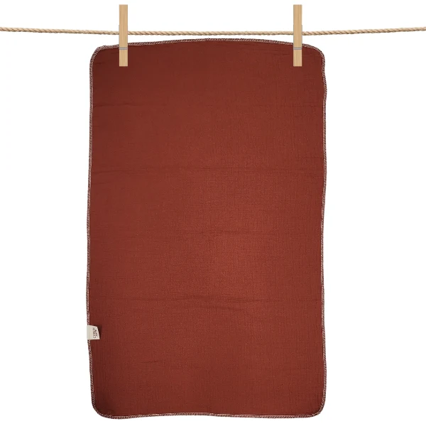 Cheeks Ahoy Organic Cotton Muslin Kitchen Towel Nutmeg