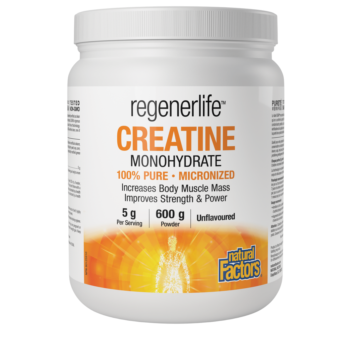 Natural Factors Regenerlife Creatine Monohydrate 600g