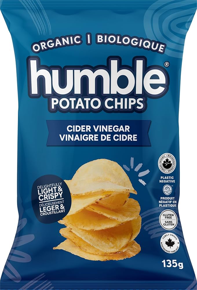 Humble Potato Chips Organic Sea Salt and Cider Vinegar Chips 150g