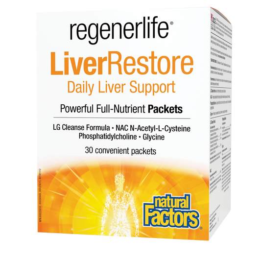 Natural Factors Regenerlife Liver Restore Kit 30 Cello Packs
