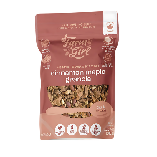 Farm Girl Keto Mix Cinnamon Maple Granola Cereal 300g