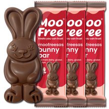 Load image into Gallery viewer, Moo Free Mini Dairy Free Easter Bunny Chocolate Bar 35g
