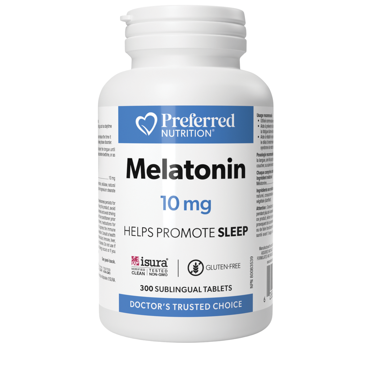 Preferred Nutrition Melatonin 10mg 300Sublingual Tablets