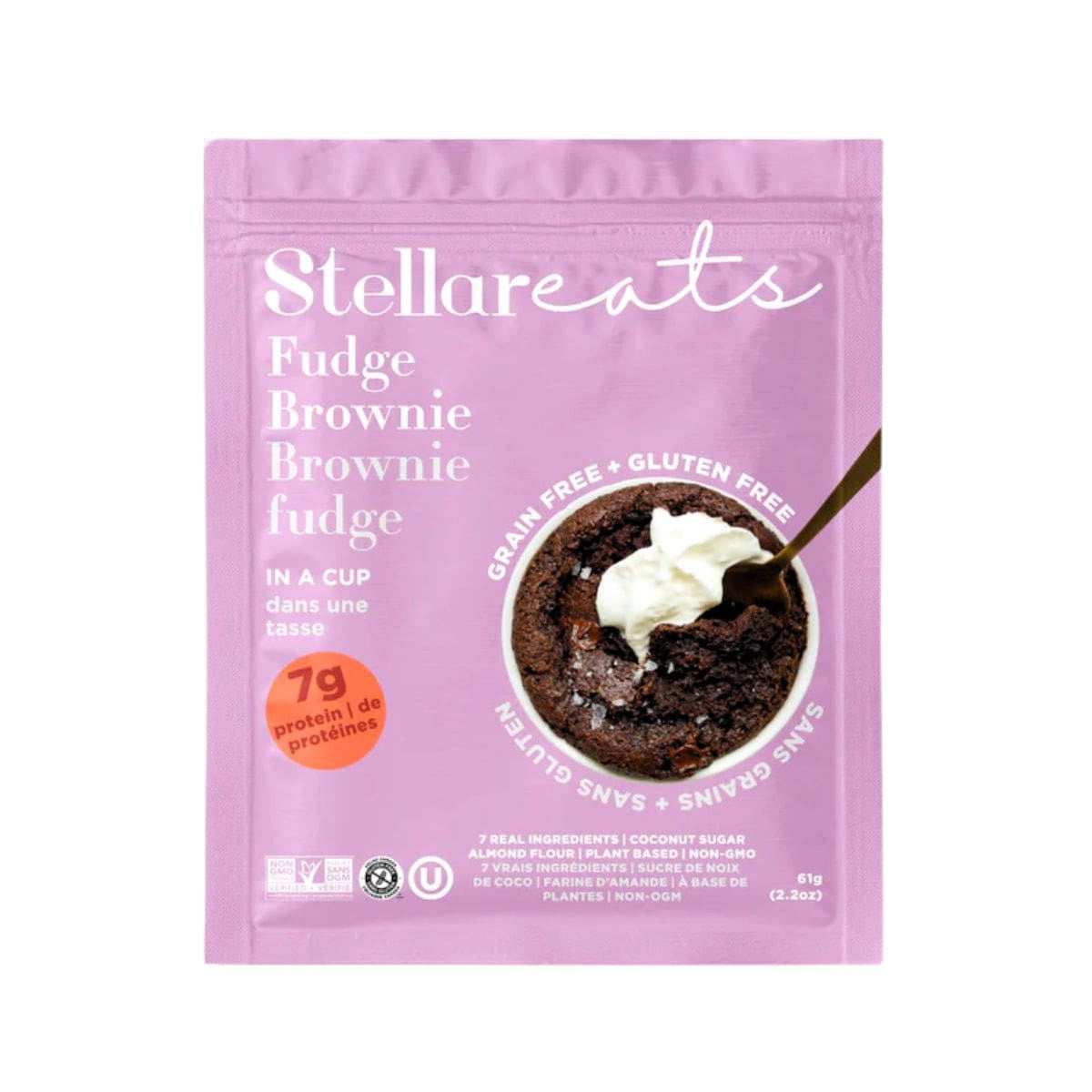 Stellar Eats Instant Treat Grain Free Fudge Brownie In a Cup 61g