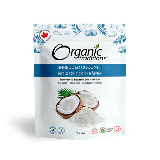 Organic Traditions Shredded Coconut 190g