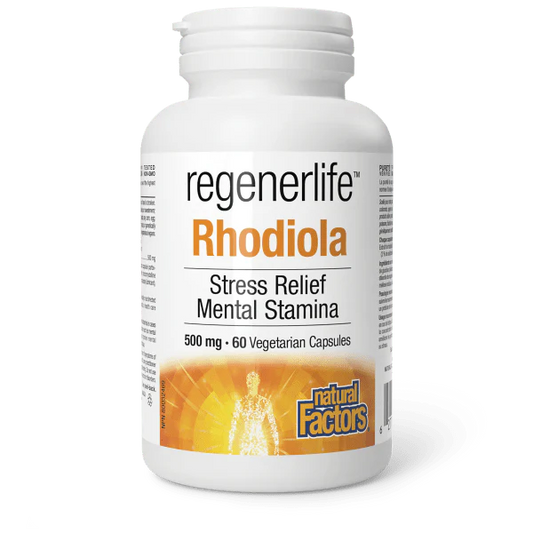 RegenerLife Rhodiola 500mg 60 Vegetarian Capsules