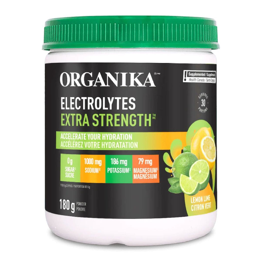 Organika Extra Strength Electrolytes Lemon Lime 30 Servings 180g