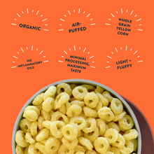 Load image into Gallery viewer, Lesser Evil Cosmic Cheddar Rings 85g
