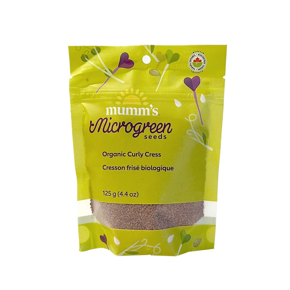 Mumm's Organic Curly Cress Sprouting Seeds 125g