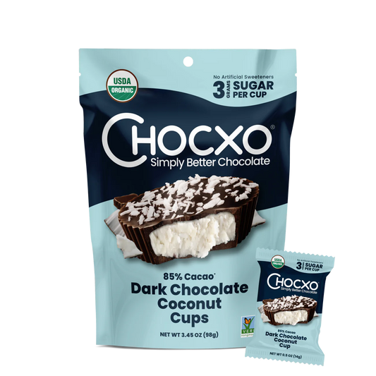 ChocXo 85% Dark Coconut Cup 98g