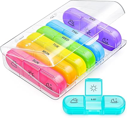 Auvon Pill Organizer Colour 2 a day