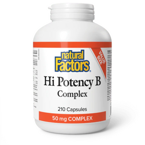 Natural Factors Hi Potency B-Complex 210 Capsules
