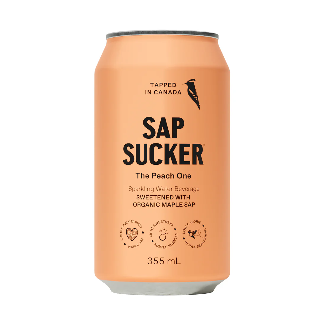 Sap Sucker Organic Sparkling Water The Peach One 355ml