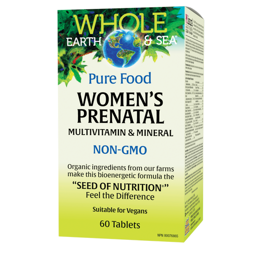Whole Earth and Sea Women's Prenatal Whole Food Multivitamin and Mineral 60 Tablets