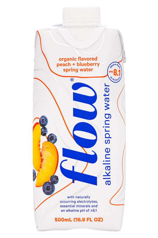 Flow Organic Peach Blueberry Water 500ml