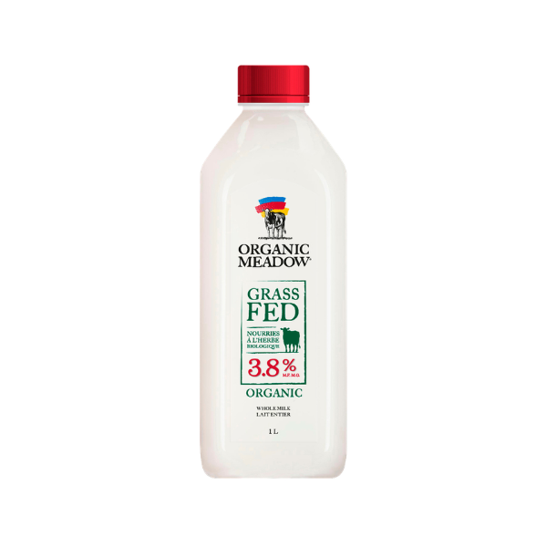 Organic Meadow Organic Grass Fed Milk 3.8% 1L