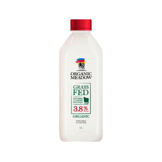Organic Meadow Organic Grass Fed Milk 3.8% 1L