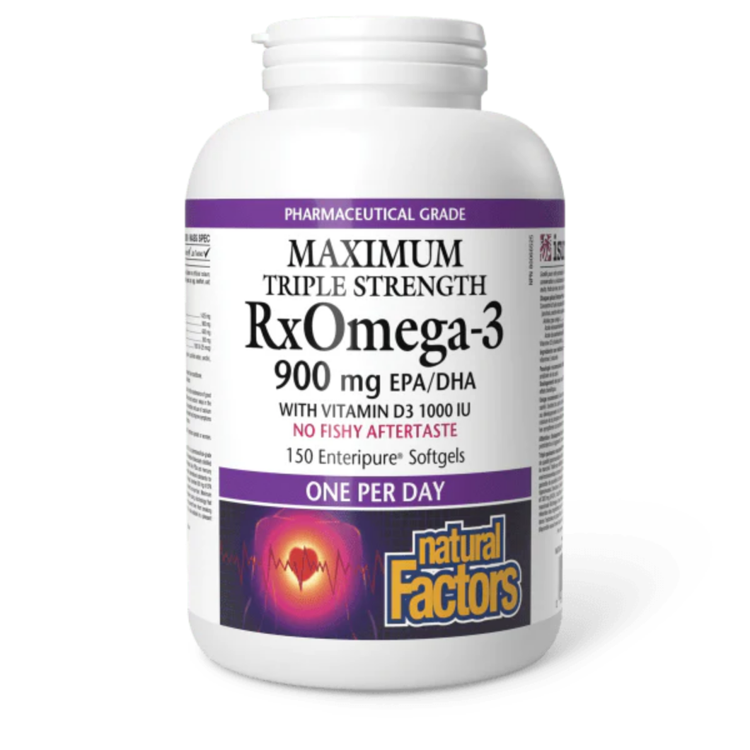 Natural Factors RX Omega3 900mg + D 150gels
