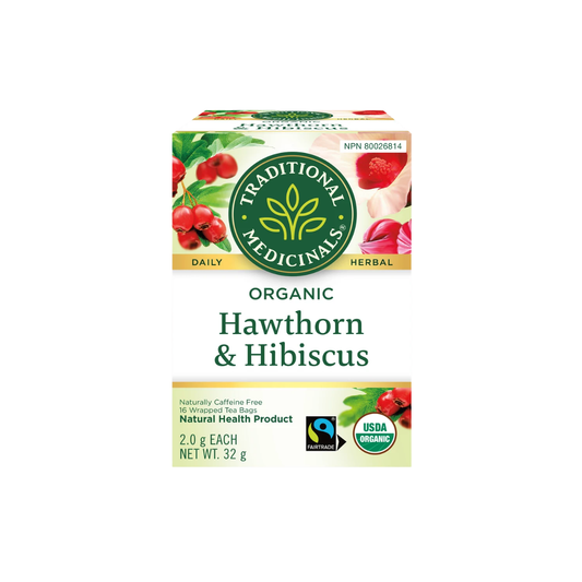Traditional Medicinals Organic Hawthorn With Hibiscus 16 Bags