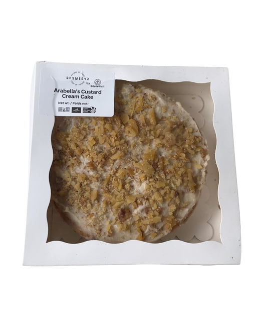 GluteNull Arabellas Custard Cream Vanilla Walnut Cake 800g