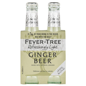 Fever Tree Ginger Beer Light 200ml 4pack