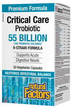 Load image into Gallery viewer, Natural Factors Critical Care Probiotic 55 Billion 30 Vegetarian Capsules
