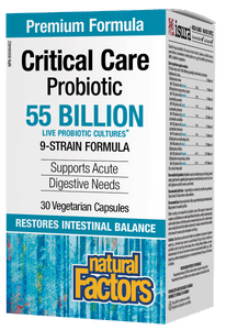 Natural Factors Critical Care Probiotic 55 Billion 30 Vegetarian Capsules