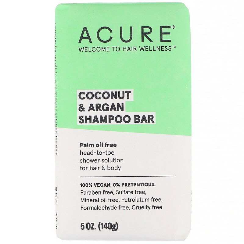 Acure Coconut & Argan Shampoo Bar 140g