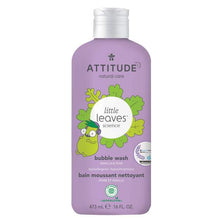 Load image into Gallery viewer, Attitude Little Leaves Kids Bubble Wash Vanilla &amp; Pear 473ml
