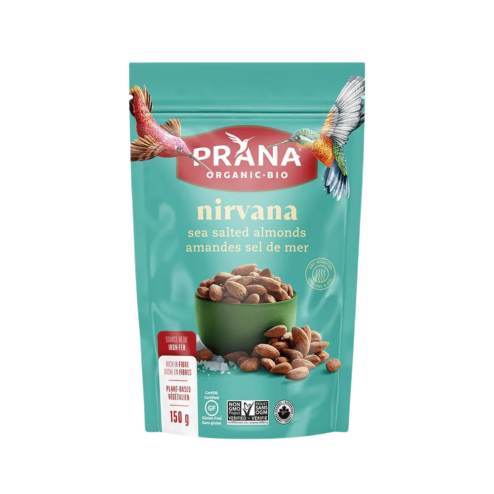 Prana Organic Nirvana Sea Salted Almonds 150g
